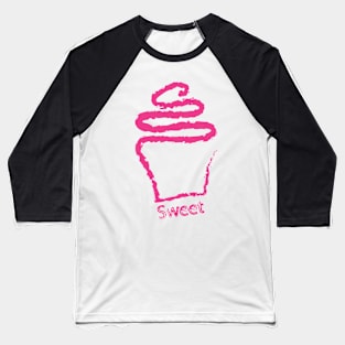 Cupcake drawing Baseball T-Shirt